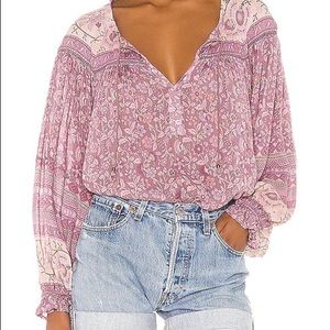 NWT Spell & The Gypsy Dahlia Blouse Mulberry NWT XS